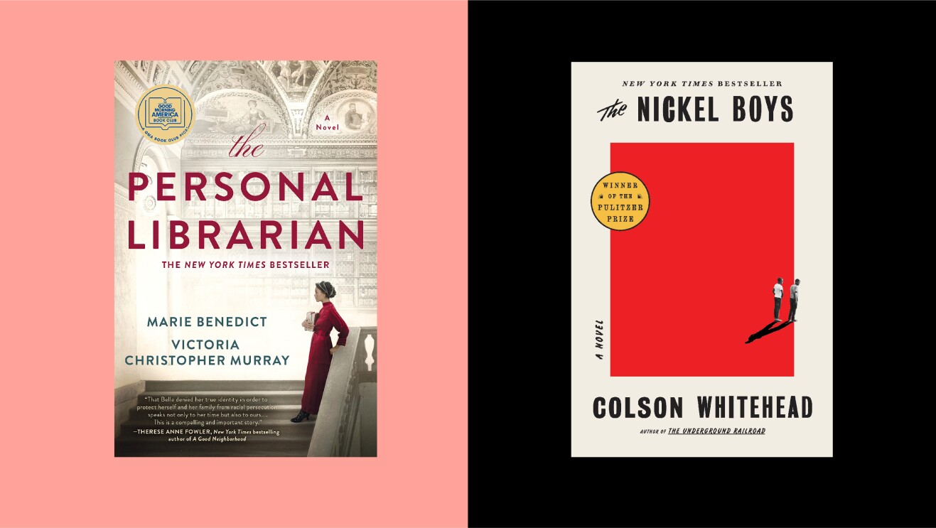 An image with two book covers on it.