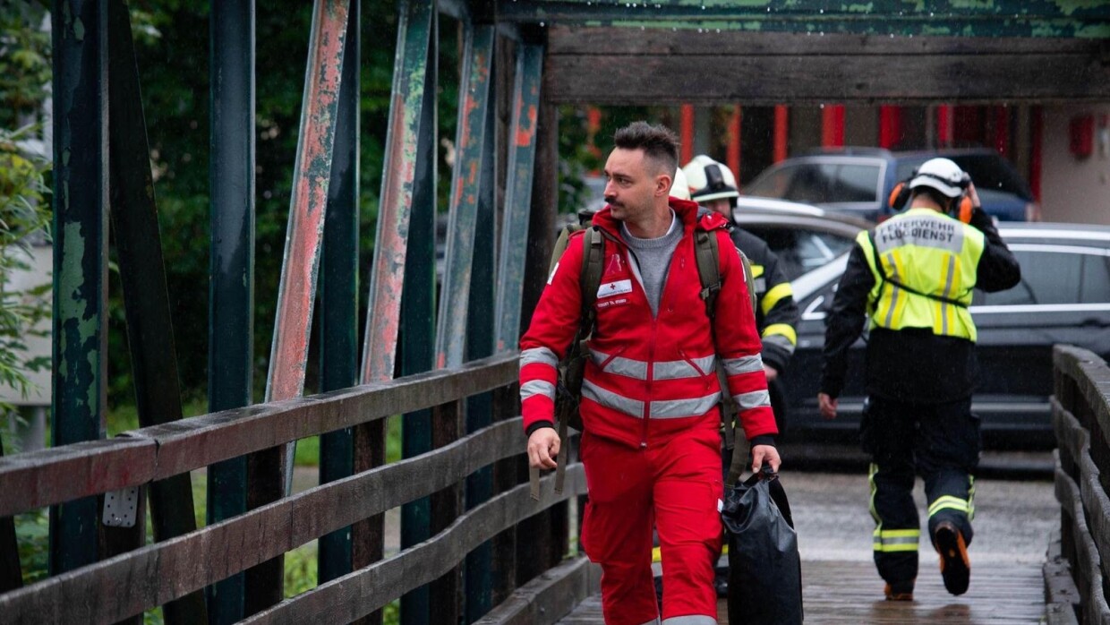 Rettungskräfte des ÖRK beim Hochwassereinsatz in Südösterreich