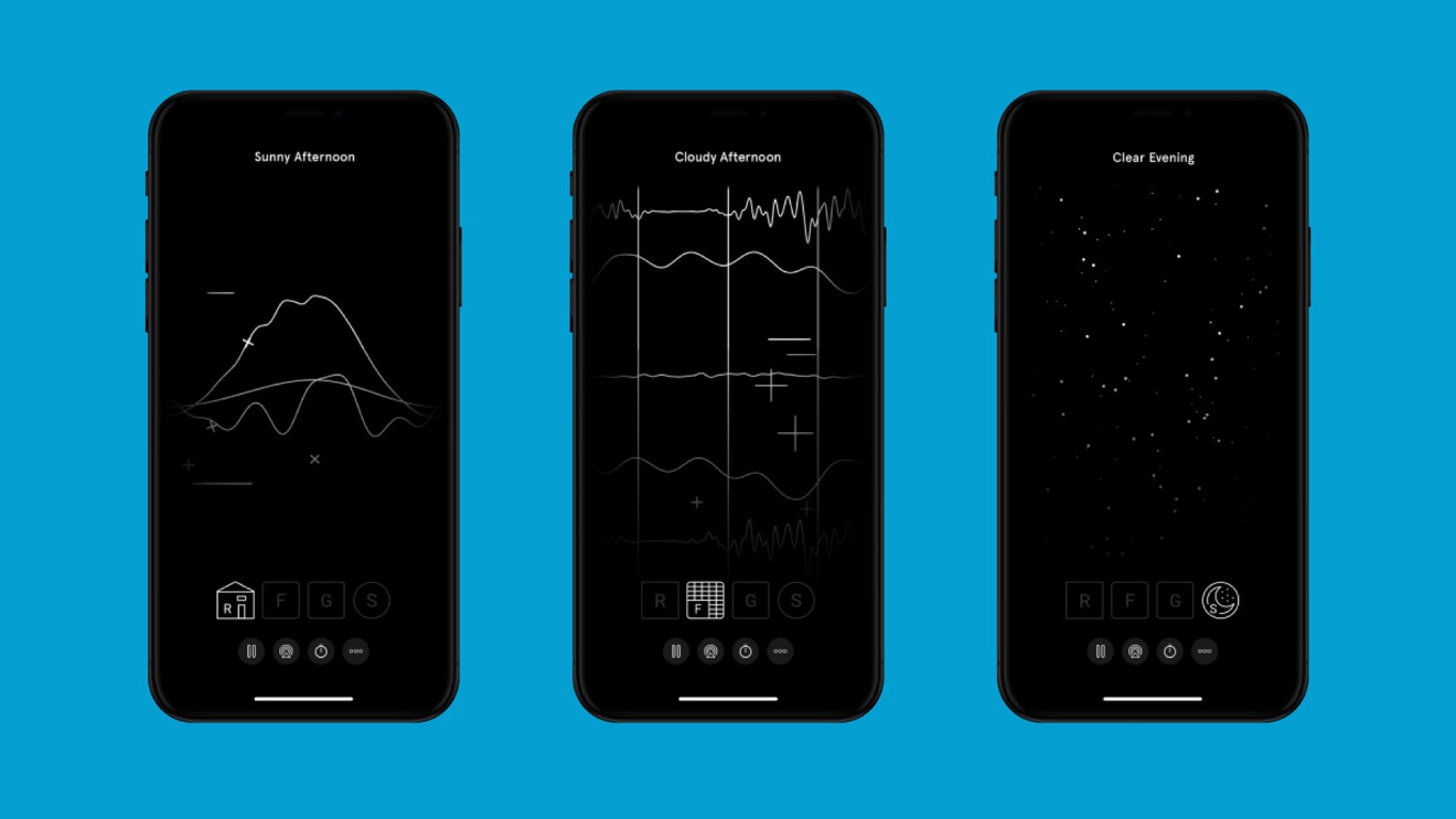 Images showcasing Endel for Alexa-enabled devices.