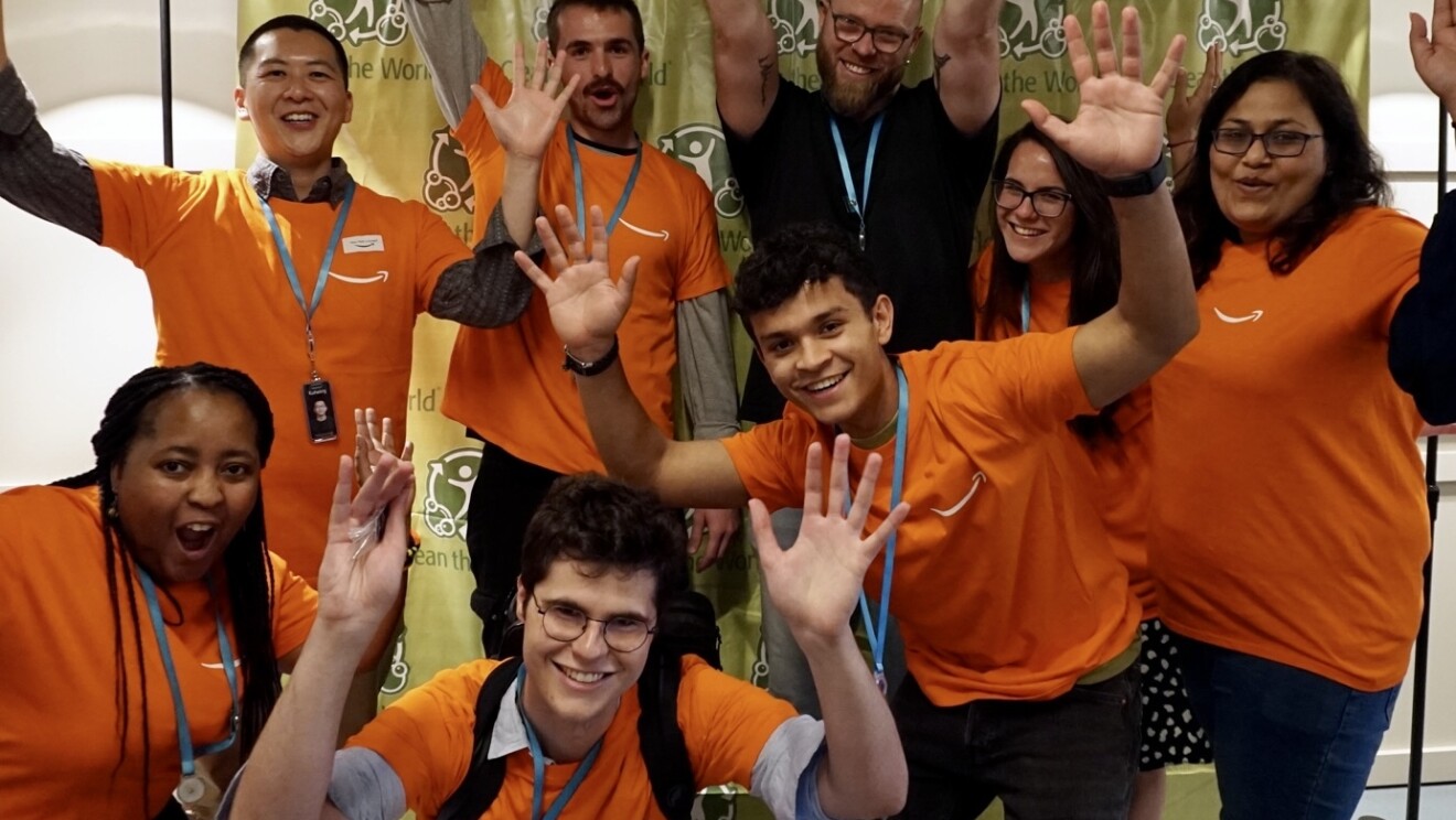 employees packing hygiene kits in the UK