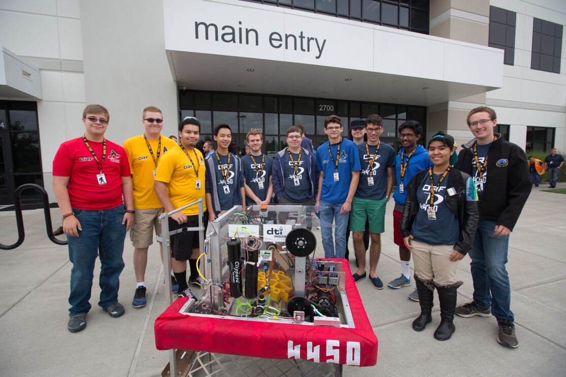 Amazon employees prepare for Camp Amazon event at the BFI3 fulfillment center
