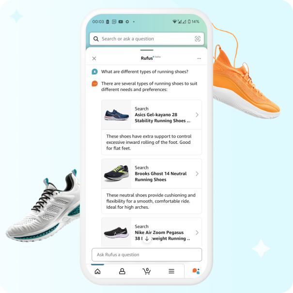 Rufus recommendations on shoes