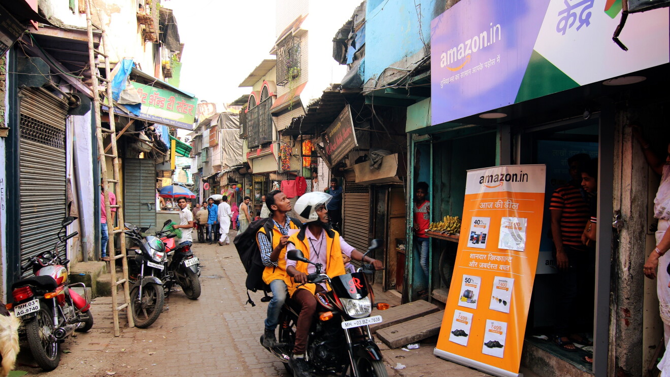An Udaan point in the heart of a tier 2 town in India