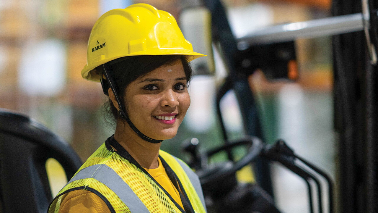 Meet Akshata – Forklift operator at Amazon Fulfilment Center