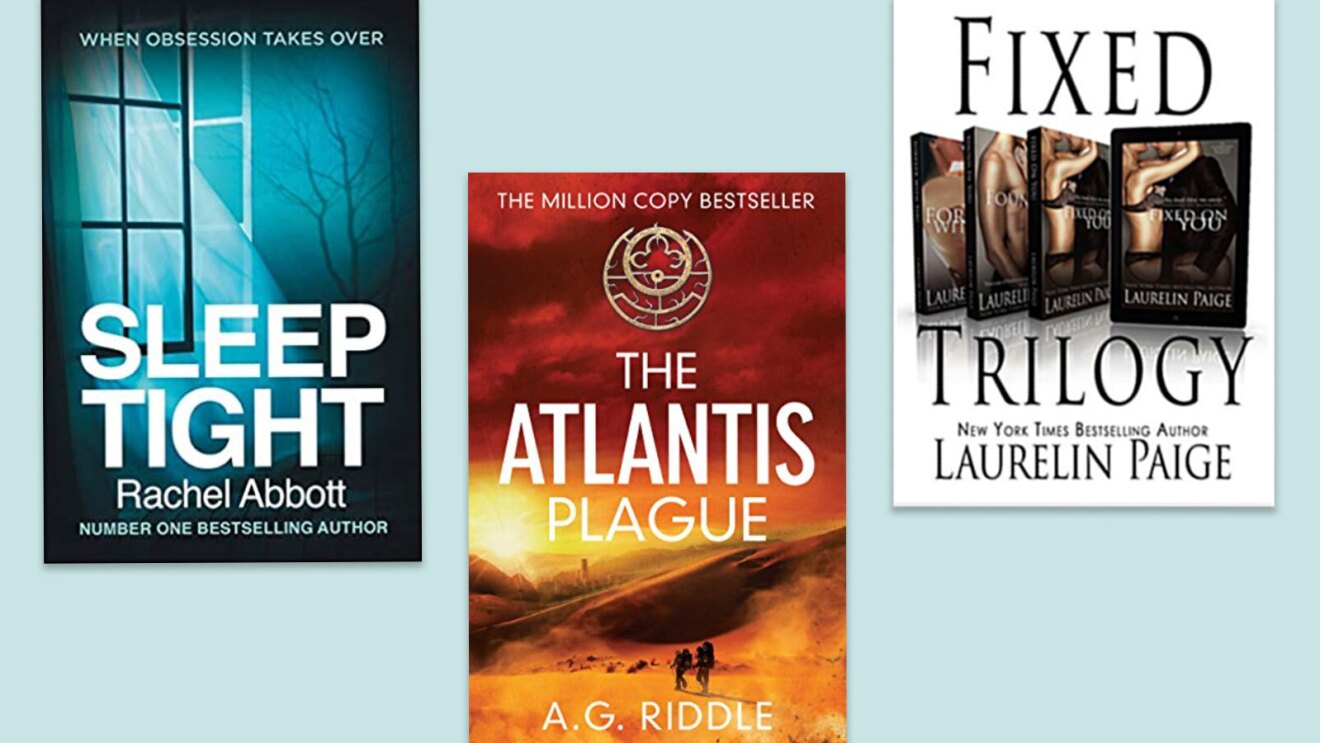 在KDP上出版的三本书封面图片。