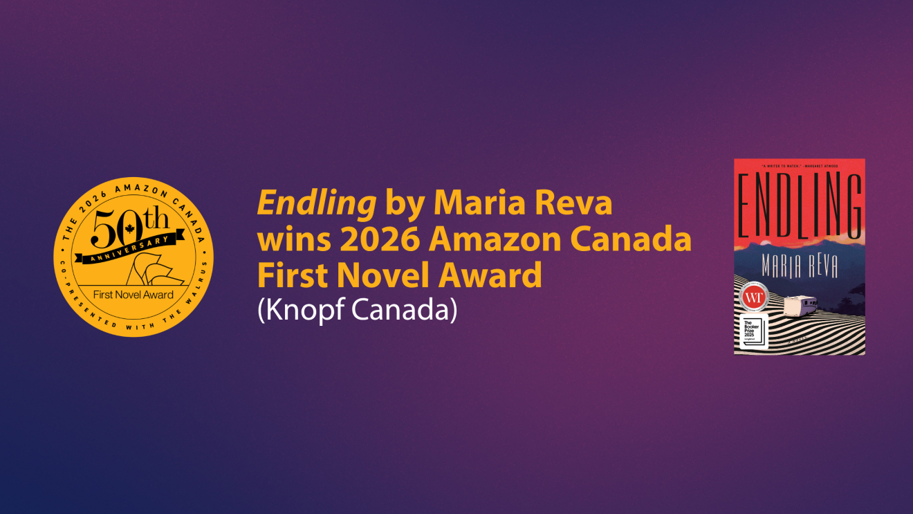 Amazon Canada First Novel Award Winner Announcement 