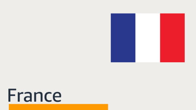 Visual with France's flag