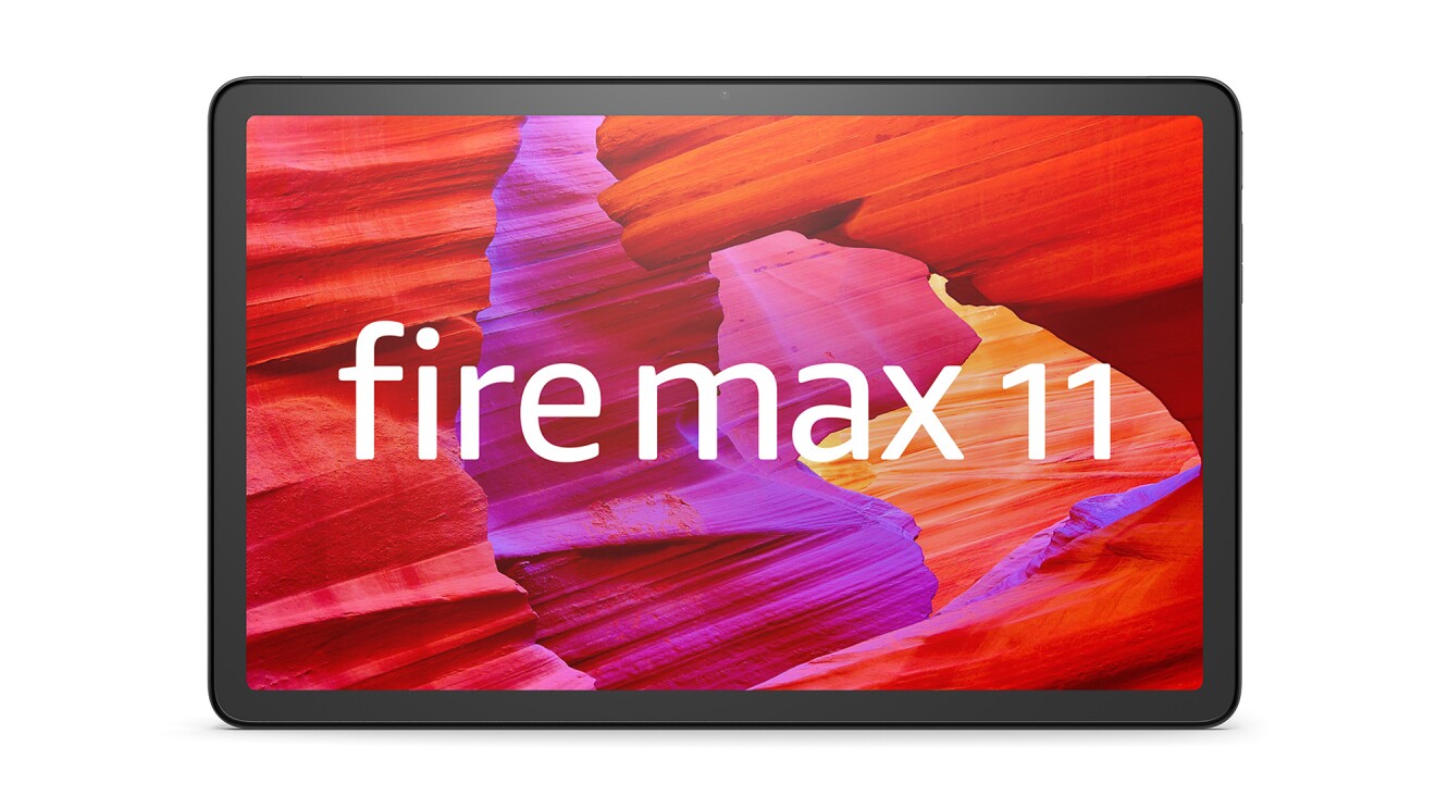 AmazonのFire Max11 タブレット 画面に赤い模様が表示されている