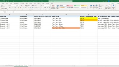 亚马逊供应商注册模板