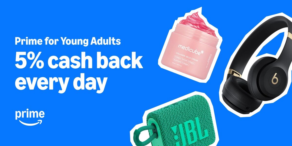 How Prime for Young Adults members turn everyday purchases into cash back