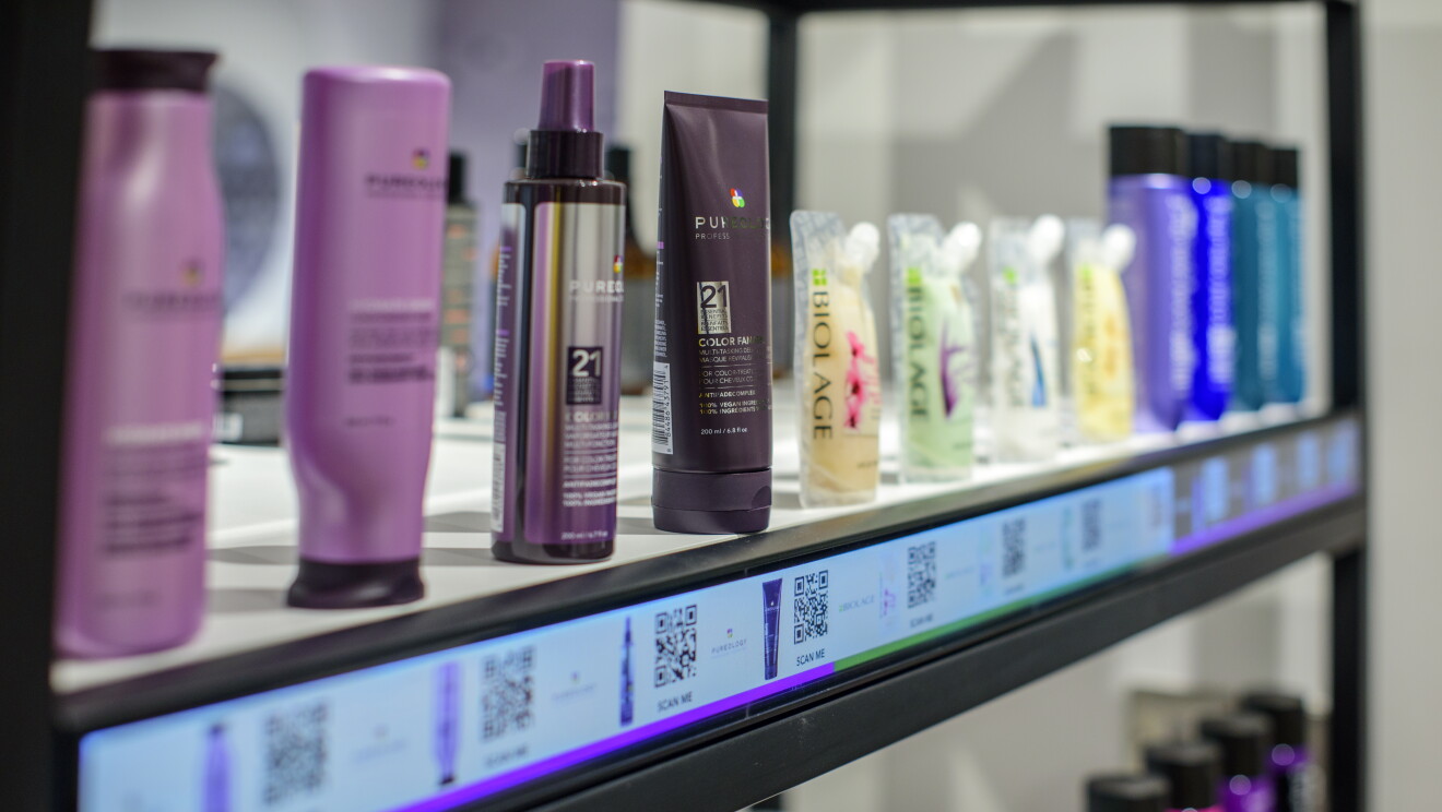 Hair products at Amazon Salon London