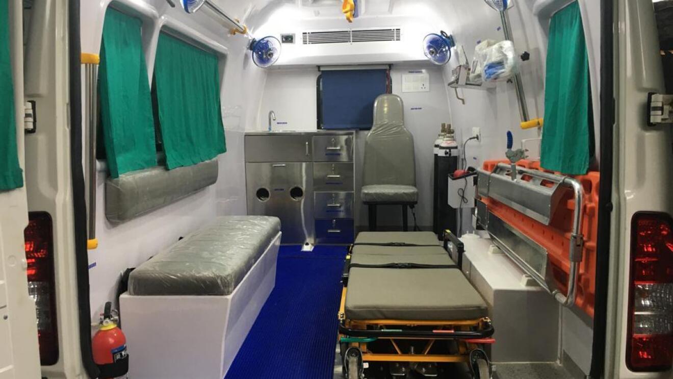Inside the COVID Ambulance supporetd by AWS