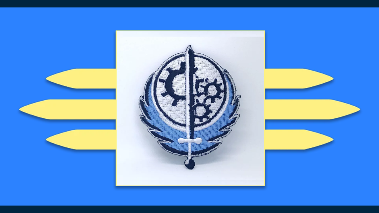 A Brother of Steel embroidered patch