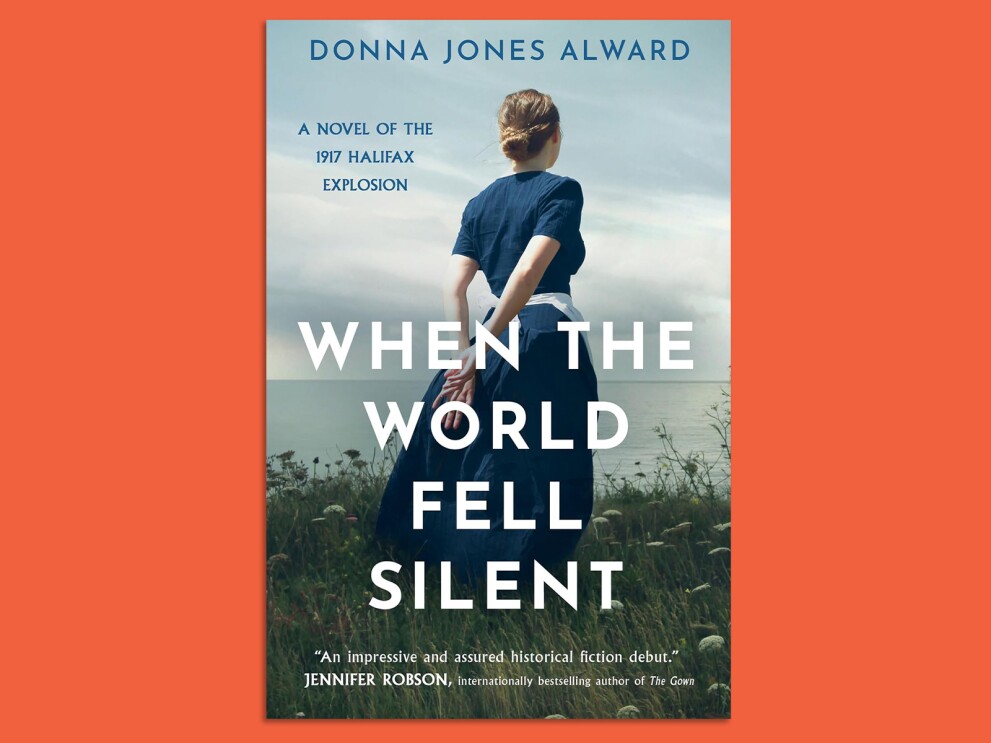 When the World Fell Silent: Novel cover featuring woman in field