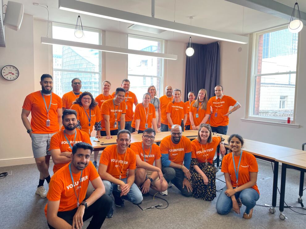 Amazon volunteers during the Global month of volunteering