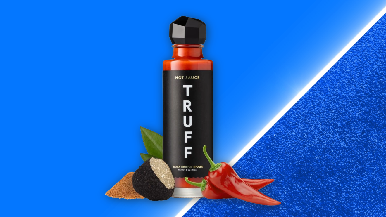 TRUFF black truffle hot sauce bottle with fresh truffle and red chili peppers for Amazon Prime Big Deal Days 2026