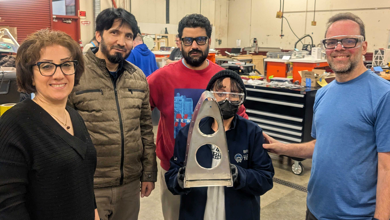 Tony Vashisht inside a Project Kuiper facility.