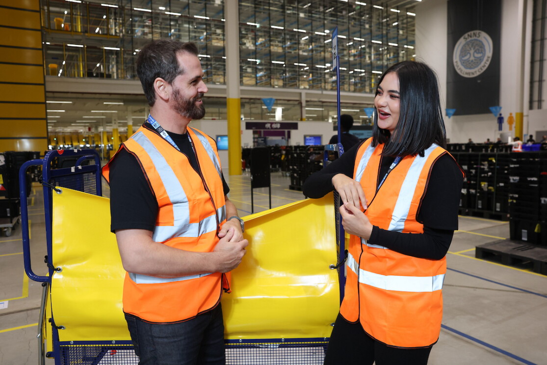 Associates at Amazon fulfilment centres in Ireland. 