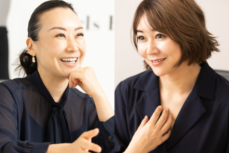 株式会社Bé-A Japanの髙橋さんと株式会社YumiCoreBodyの村田さんの写真