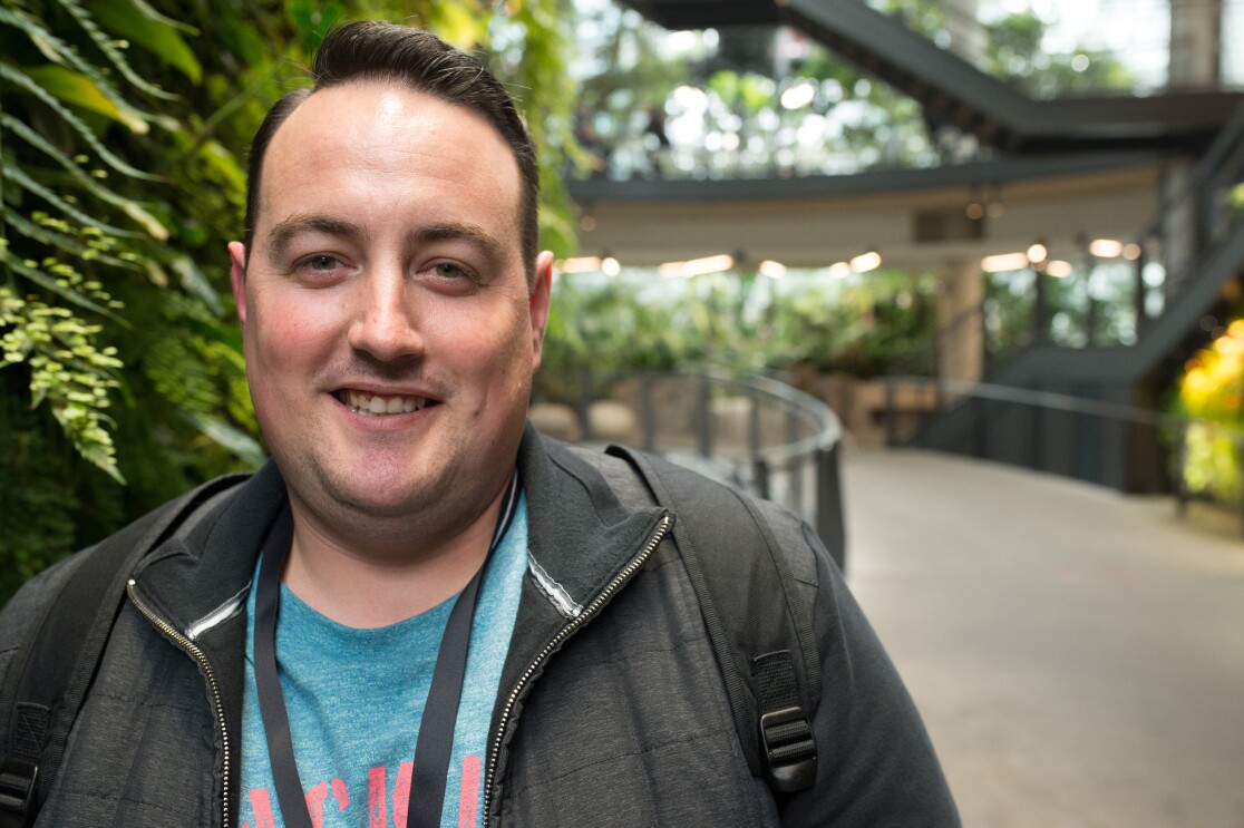 Bruno Henriques, fulfilment centre team lead at Amazon in Coventry, pictured in the Amazon Spheres in Seattle