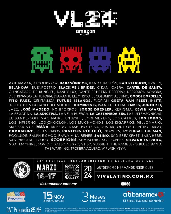 VL24 Amazon, cartel del festival Vive Latino