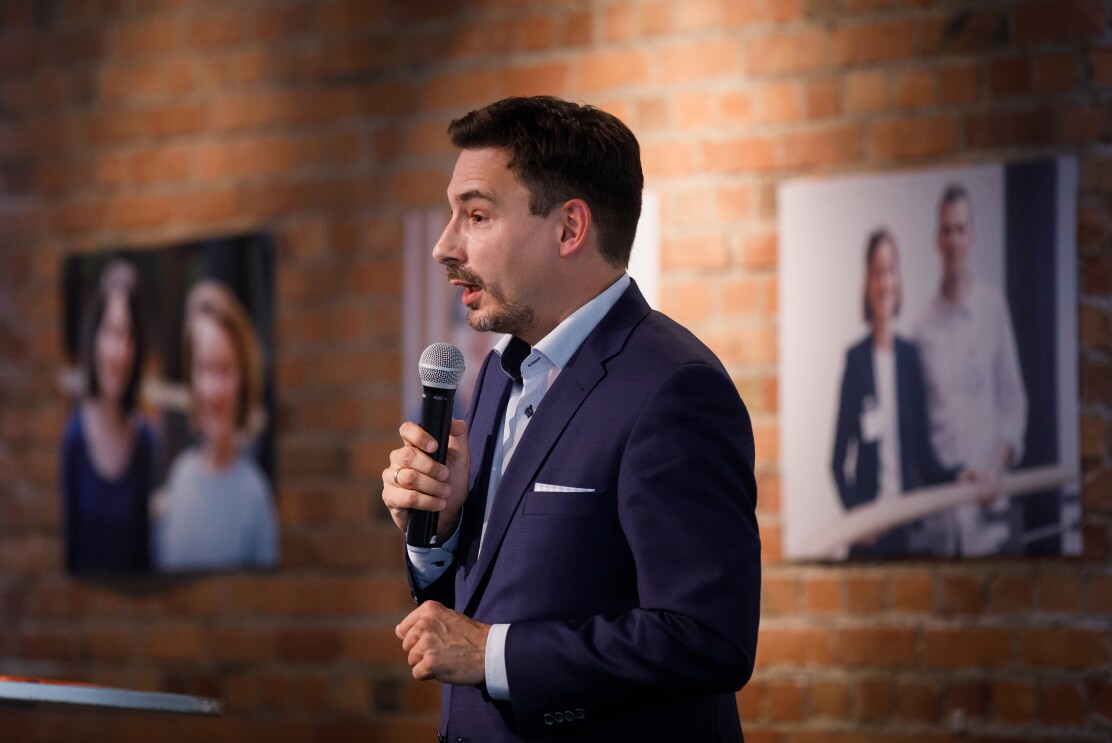 Dr. Thomas Leppert, Robert Bosch Stiftung, Stellvertretender Leiter Themenbereich Gesellschaft, bei der digital.engagiert Preisverleihung.