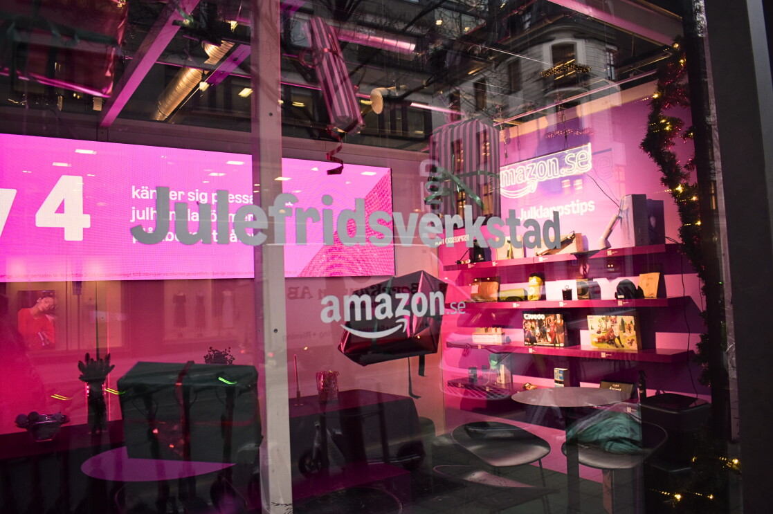 Nu öppnar Amazon Sverige en Julefridsverkstad i Stockholm