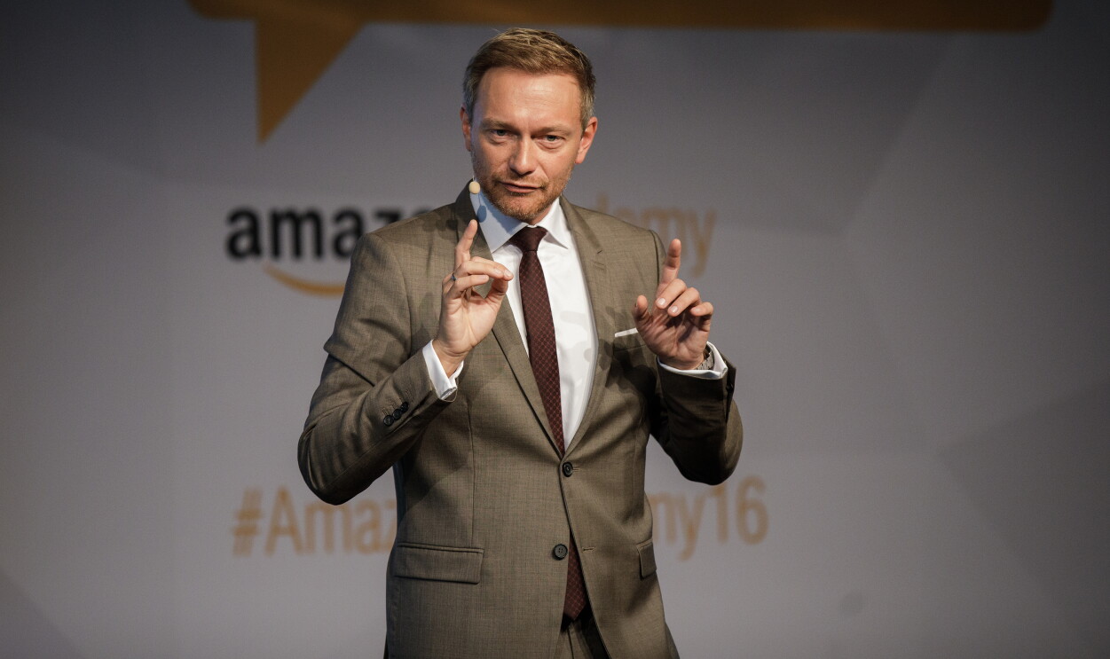 Christian Lindner bei der Amazon Academy 2016 in Berlin im Café Moskau.