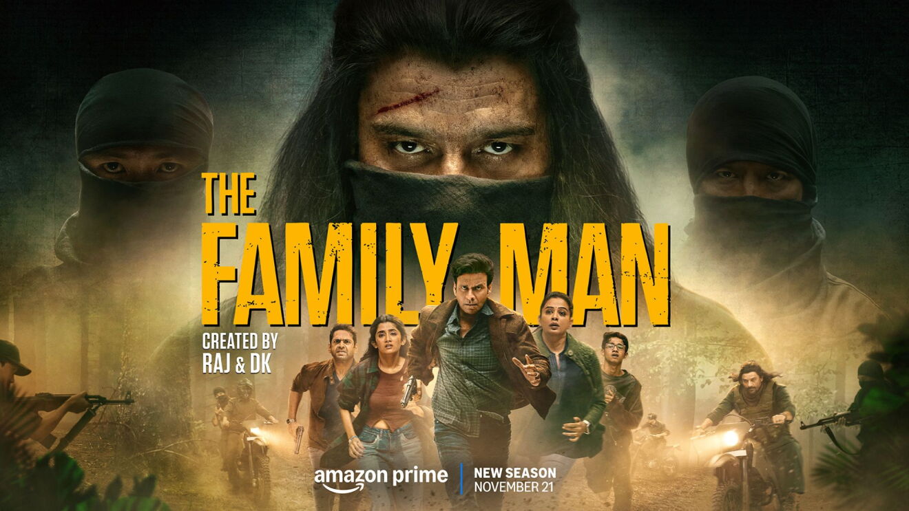Poster for 'The Family Man' series on Prime Video