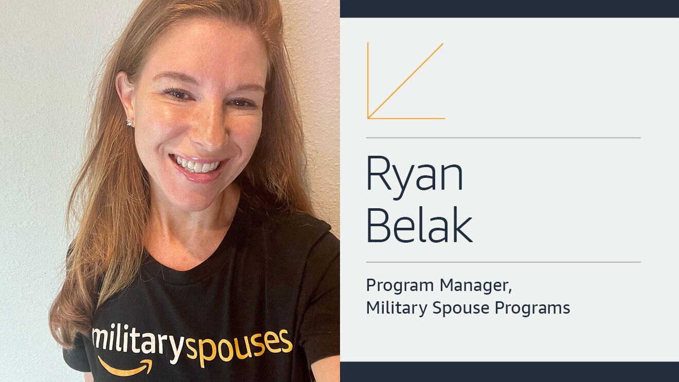 A photo of Ryan Belak, program manager of Amazon's military spouse fellowship programs.