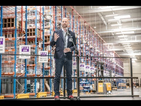 Tag der Logistik 2019 bei Amazon in Pforzheim: Eröffnung des neuen Hochregallagers
