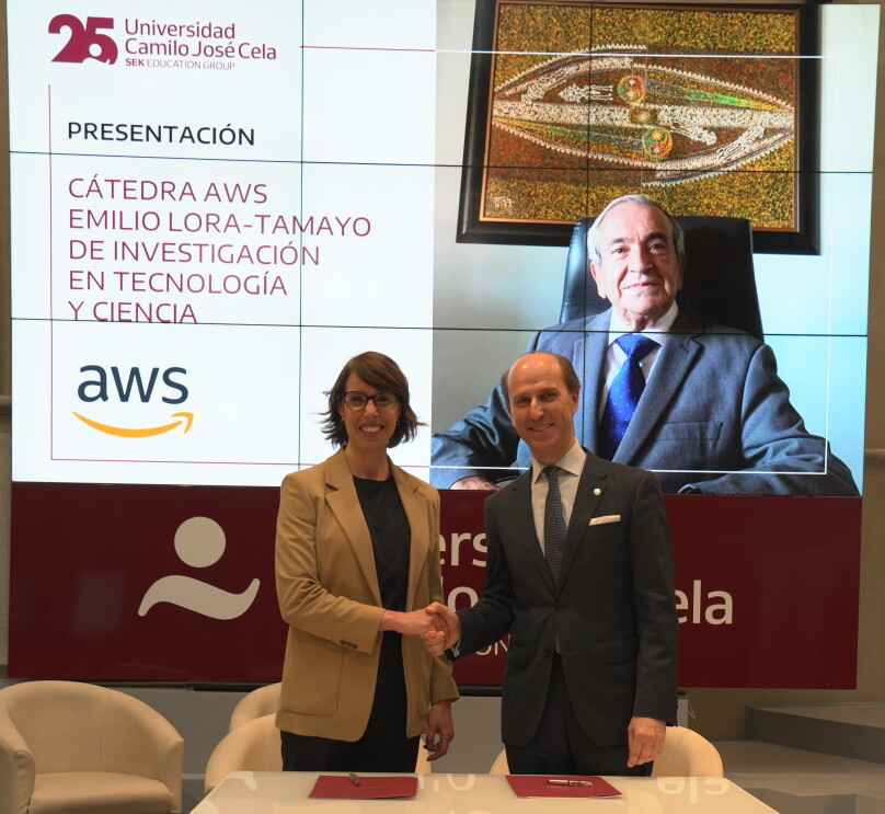 La Universidad Camilo José Cela y Amazon Web Services firman una alianza para impulsar la formación en IA