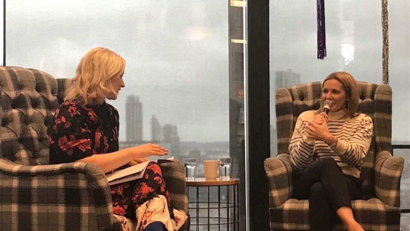 Gabby Logan and Nicola Kemp, Managing Editor for BRITE at Creativebrief