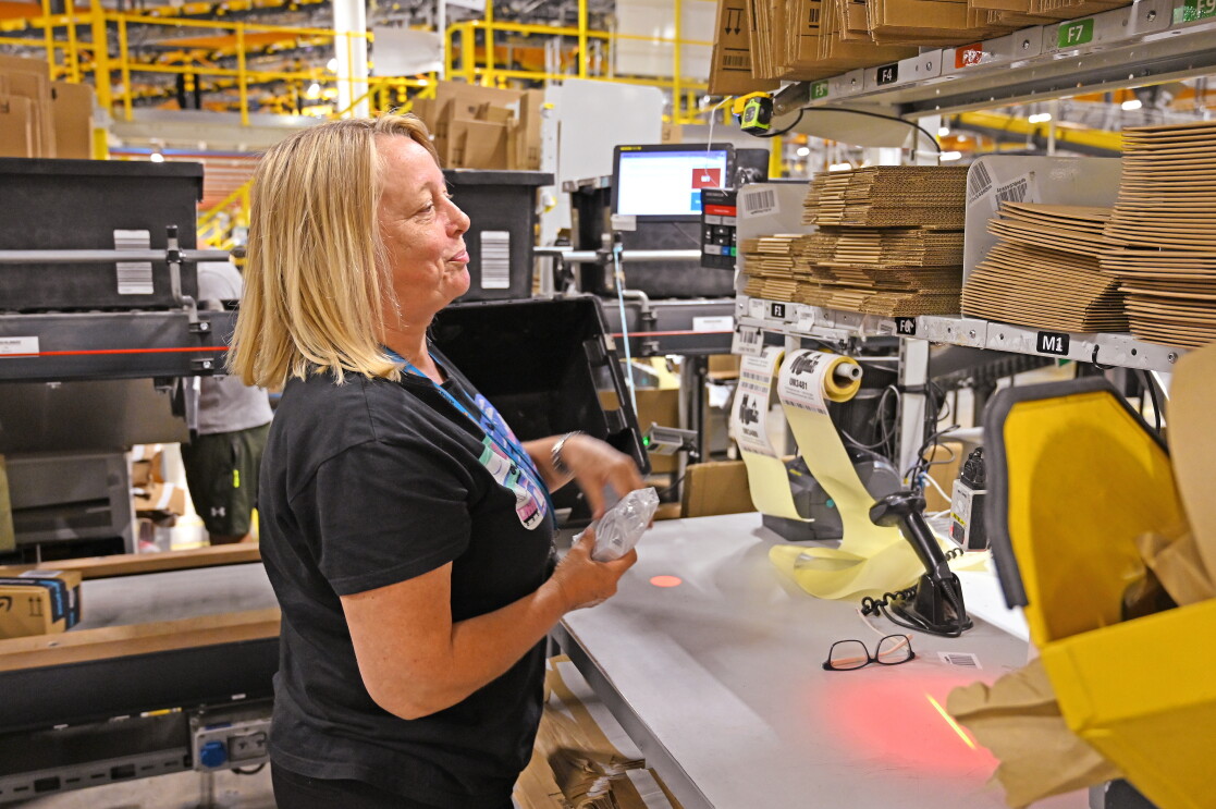 Amazon employee works in BRS-1