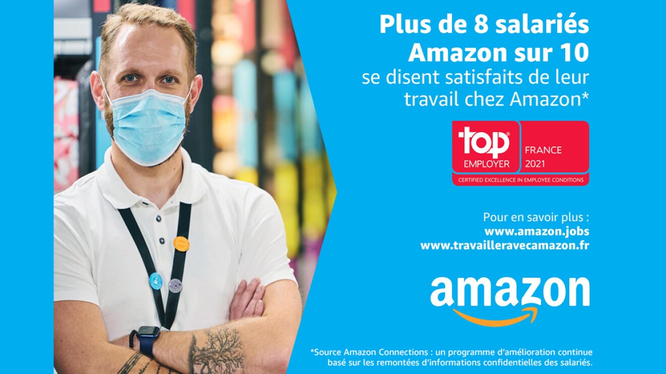 Plus de 8 salariés Amazon sur 10