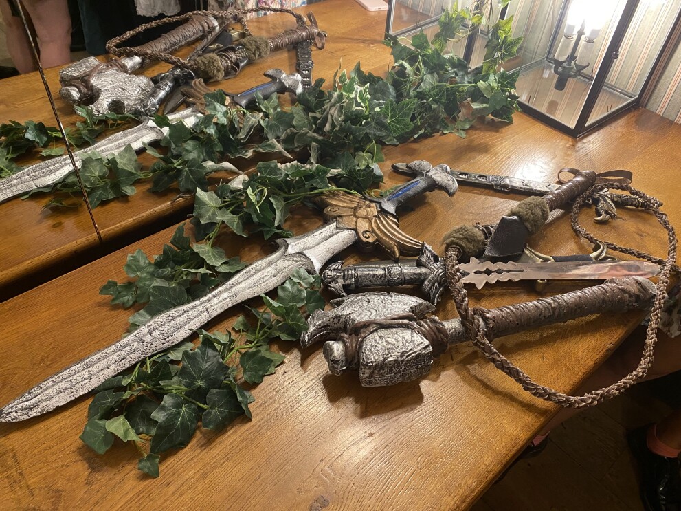 Costume weaponry at the wheel of time screening