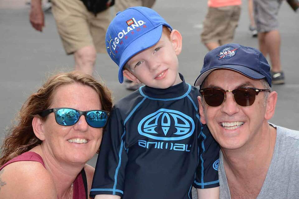 Lady Sophie Gowers of Tintinhull & Lord Mark Gowers of Tintinhull, C.E.O & C.O.O. of MD3 Advanced Skincare, pictured with their son.