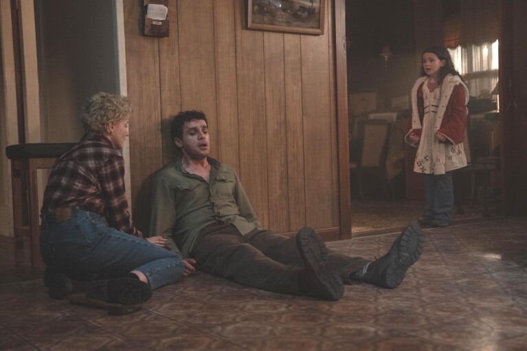 Wolf Man starring Julia Garner, Christopher Abbott and Matilda Firth