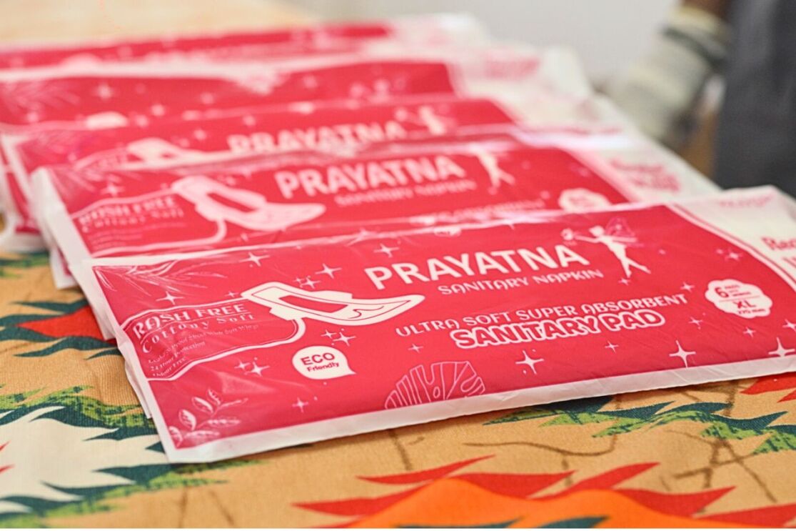 Sanitary pads produced under Amazon Menstrual Hygiene program