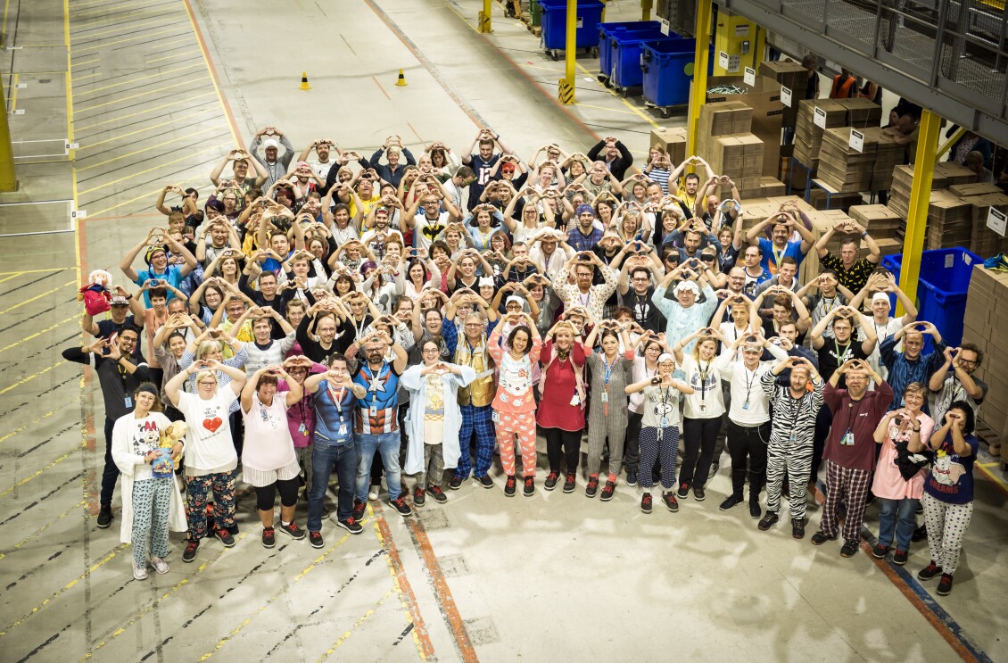 Gruppenbild von oben