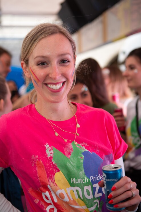 Die Teilnehmer der Amazon Affinity Group "glamazon"