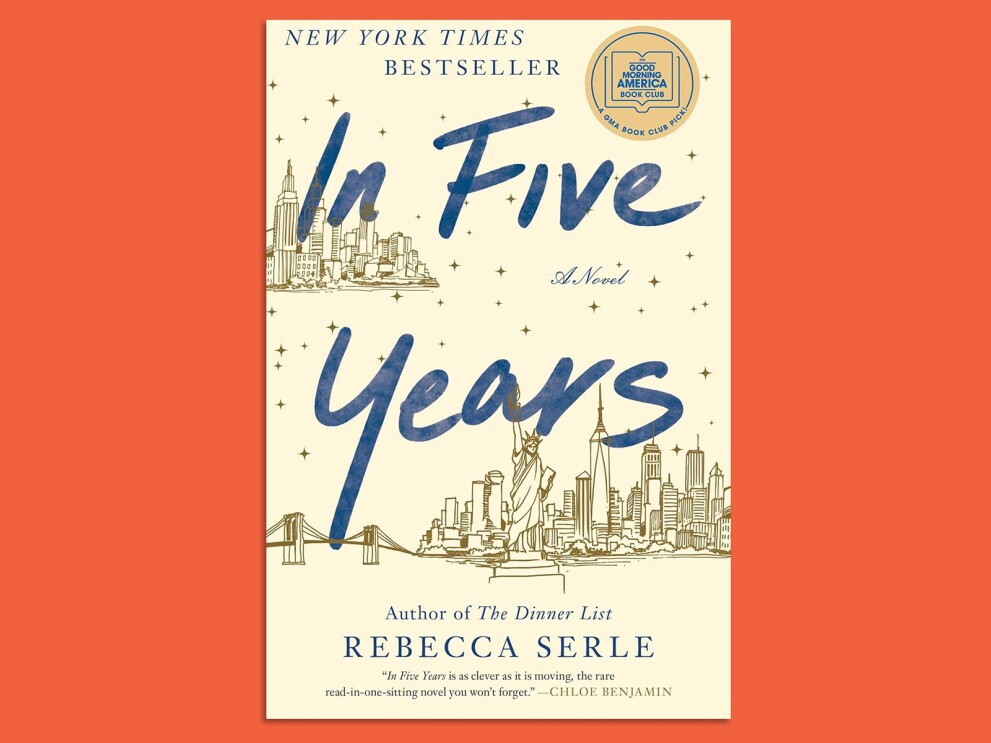 Book cover: In Five Years by Rebecca Serle, NY Times Bestseller