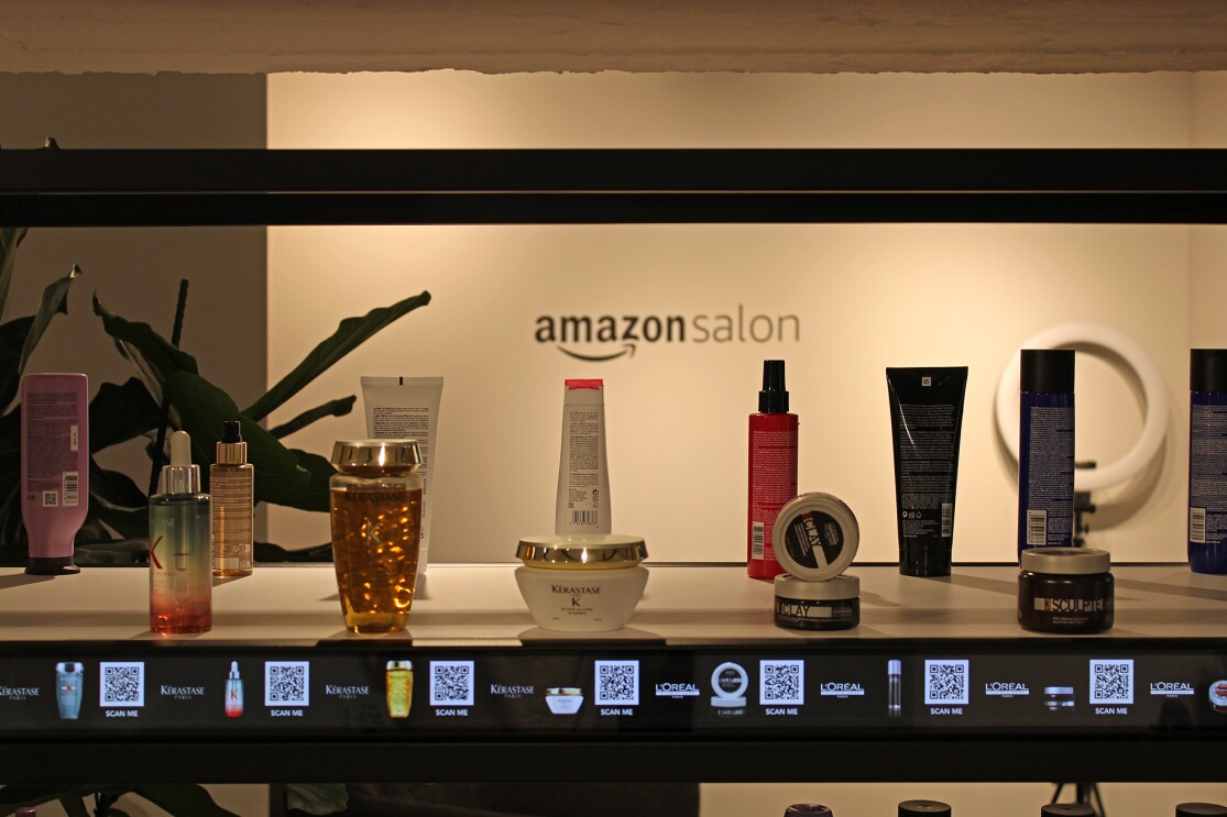 Amazon Salon product on display