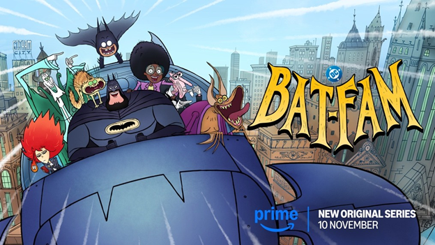 BAT-FAM stars Luke Wilson, Yonas Kibreab, James Cromwell, Haley Tju, London Hughes, Michael Benyaer and Bobby Moynihan