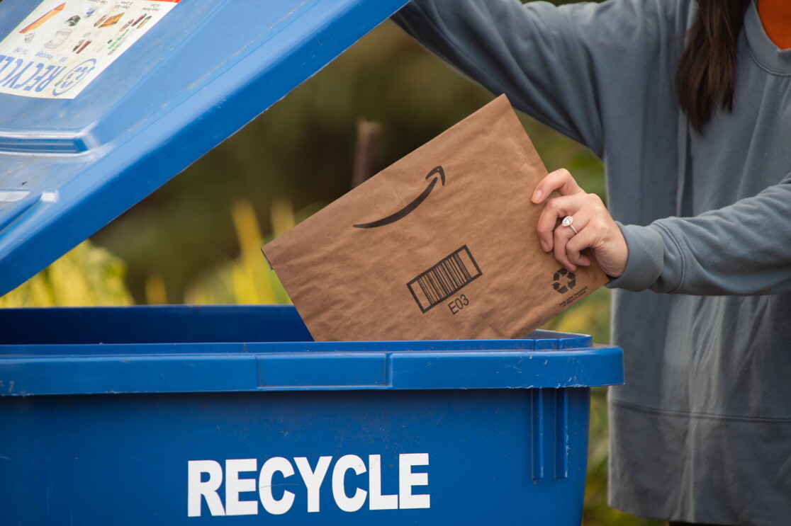 Amazon's efforts to recycle, reuse, and repurpose materials