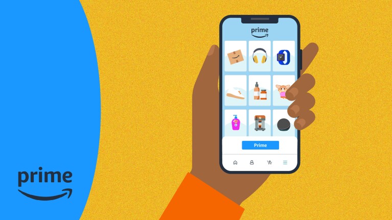 Illustration der Amazon App