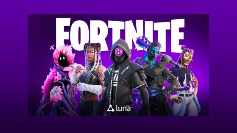 一个场景的Fortnite亚马逊Luna。