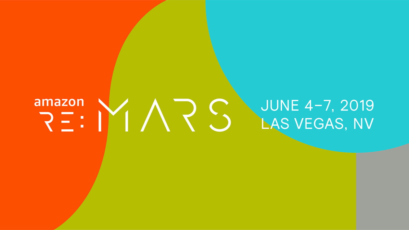 The Amazon re:Mars conference logo, showing dates of June 4 -7, 2019 in Las Vegas, Nevada
