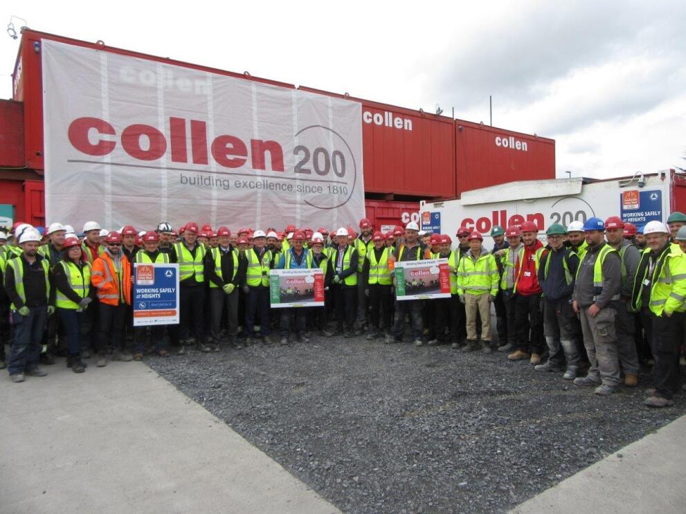 “Collen’s team celebrating Construction Safety Week in 2019.”