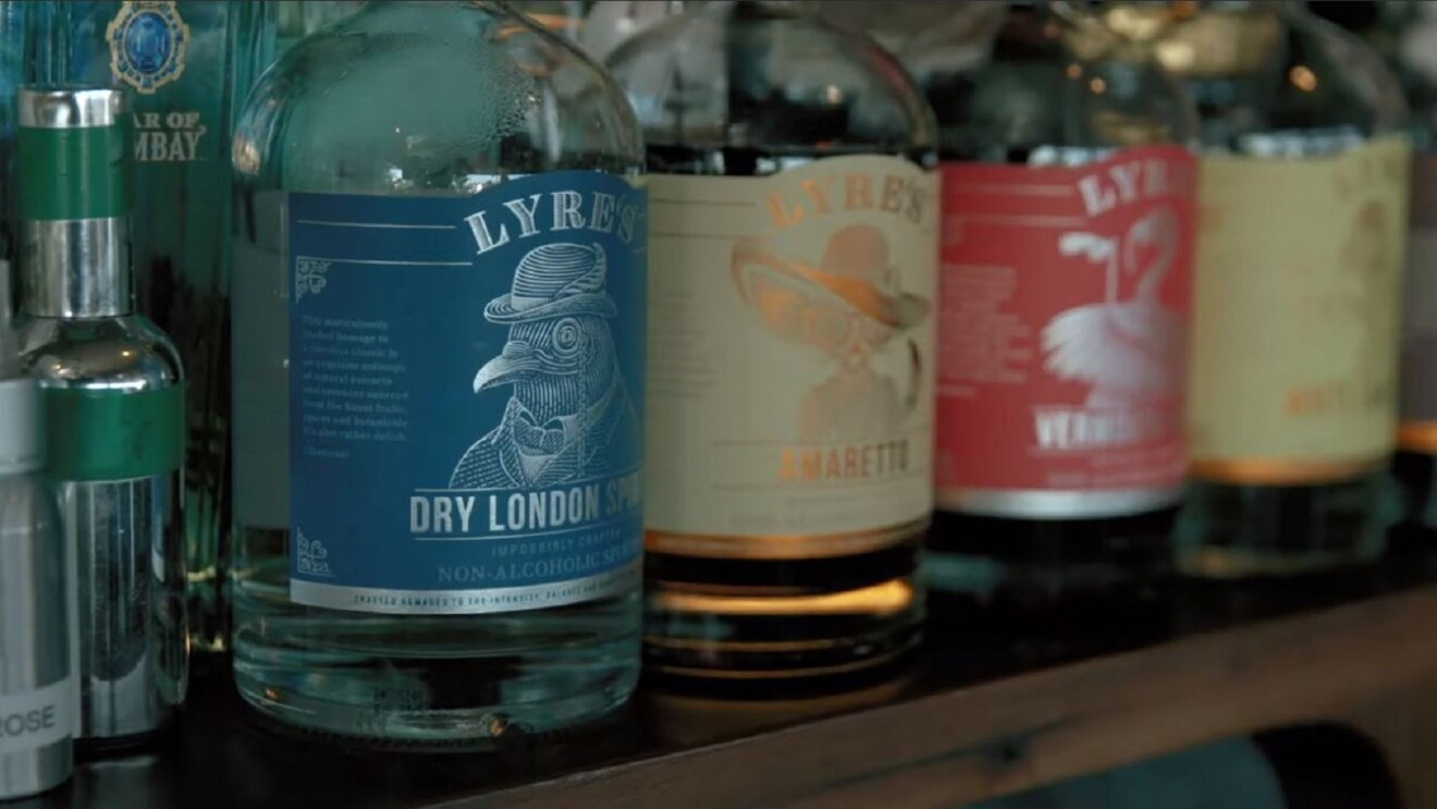 Lyre's Non-Alcoholic Spirits on a shelf